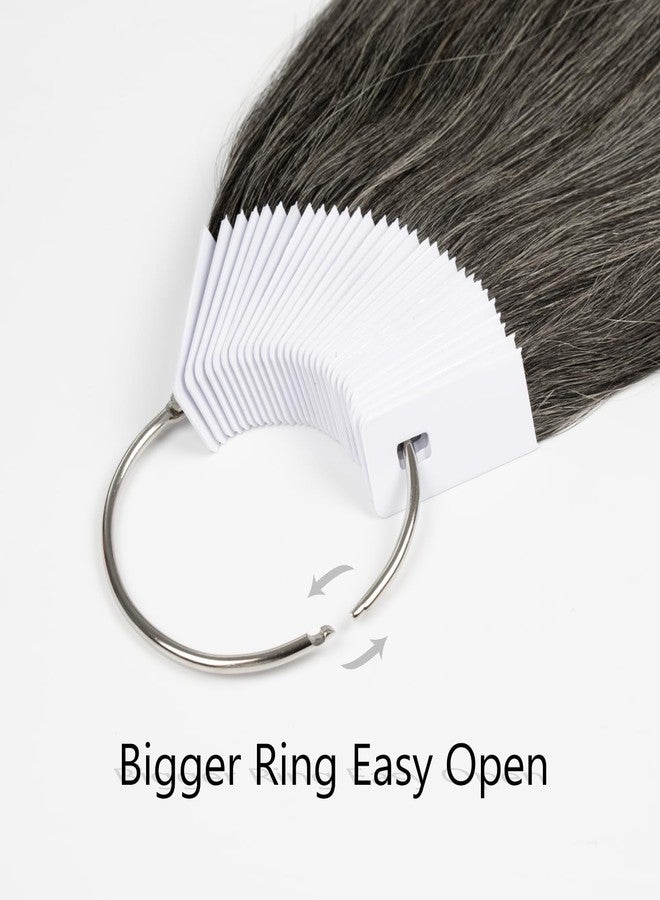 توفافا عينات ألوان الشعر من توفافا - عينات اختبار من شعر بشري 100% - رمادي 8 بوصة - 30 قطعة/عبوة - Image 2